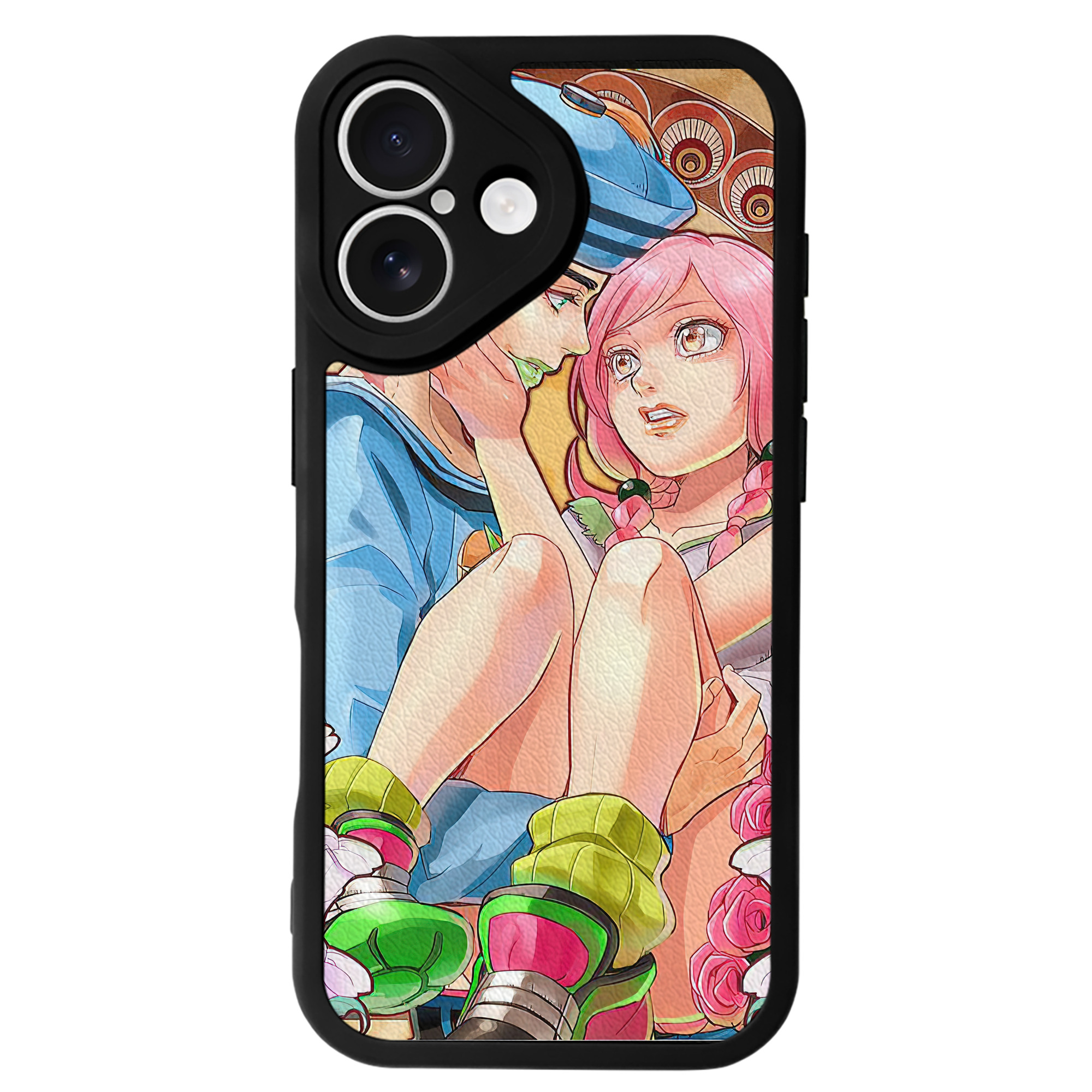 （画像用） ジョジョの奇妙な冒険 JoJo's Bizarre Adventure 【iPhone 16シリーズ対応】シリコンスマホケース（レザー調） 材質：シリコン